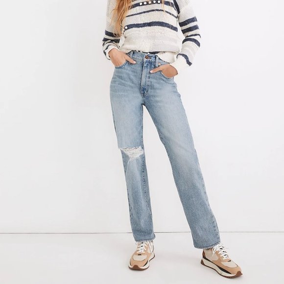 Madewell Denim - Madewell Perfect Vintage Straight Jeans in Reinhart Wash